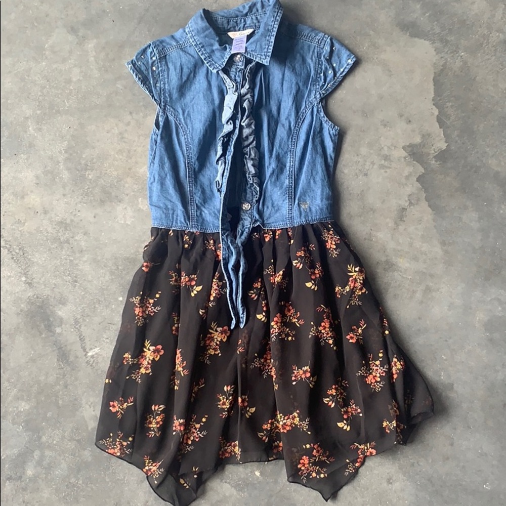 Sheer jean guess dress